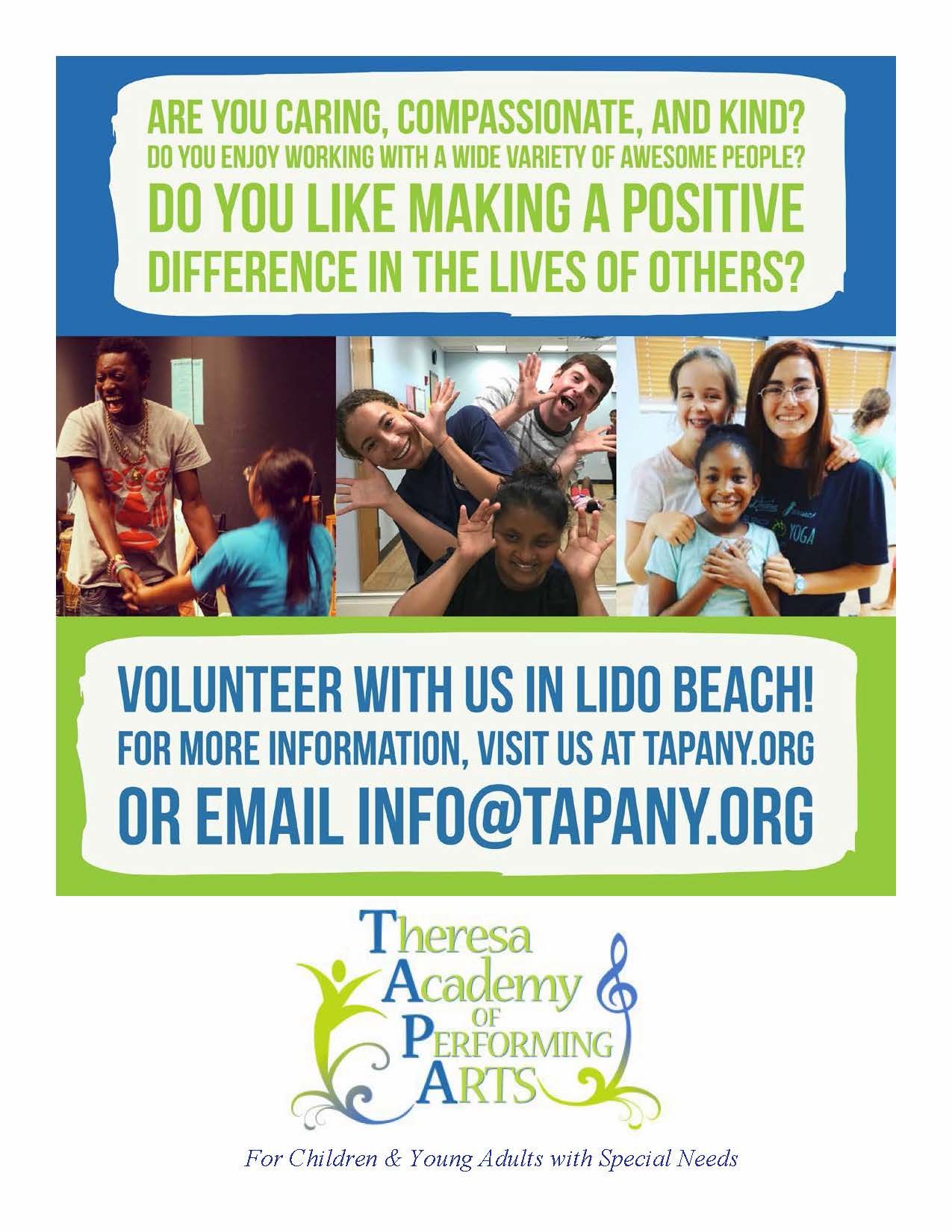 TAPA Volunteer Flyer 2017